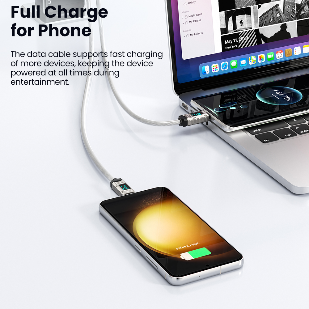 Toocki PD 66W USB C Cable 6A D - Fast Charging Cable review and price