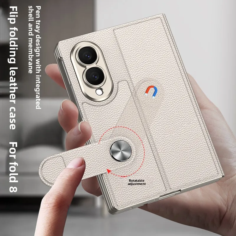 Luxury Business Flip Pen Slot  - Tempered Glass Screen review and price