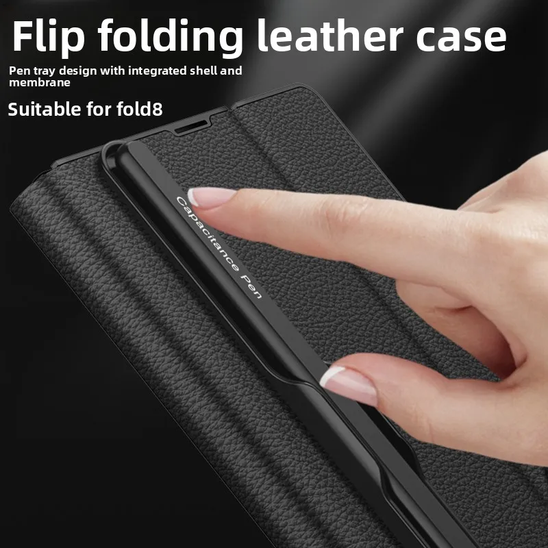 Luxury Business Flip Pen Slot  - Tempered Glass Screen review and price
