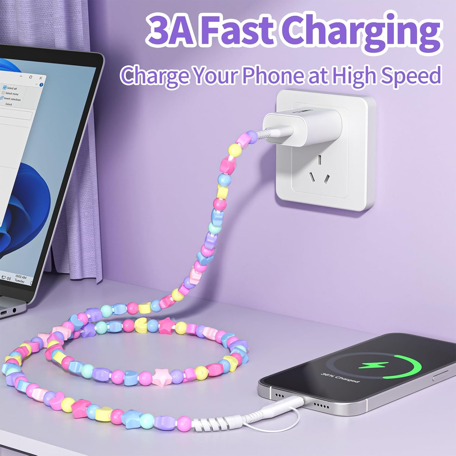 Bead charging cord,Charging Ca - Fast Charging Cable review and price