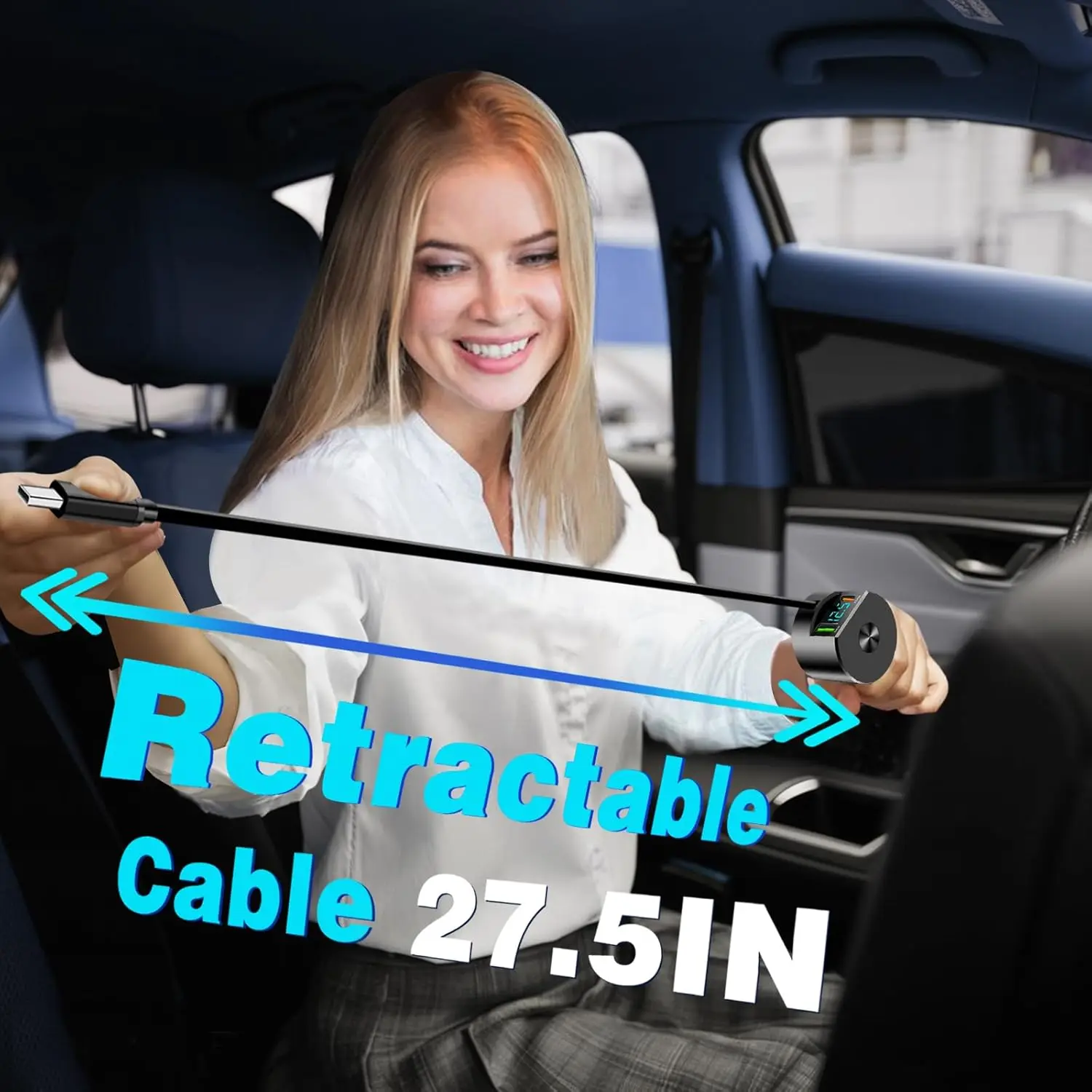 Upgraded Retractable Car Charg - Fast Charging Cable review and price