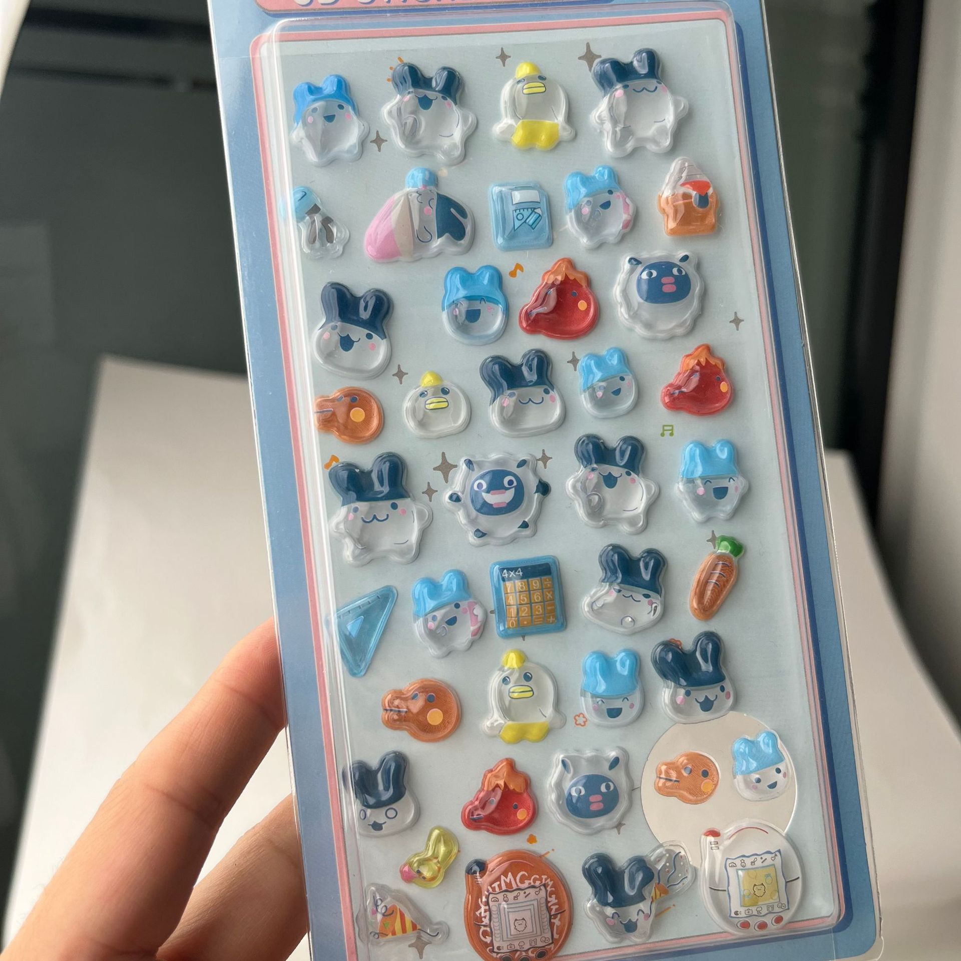 Cute Tamagotchi 3D Puffy Stick - Phone Accessories Quotes review and price
