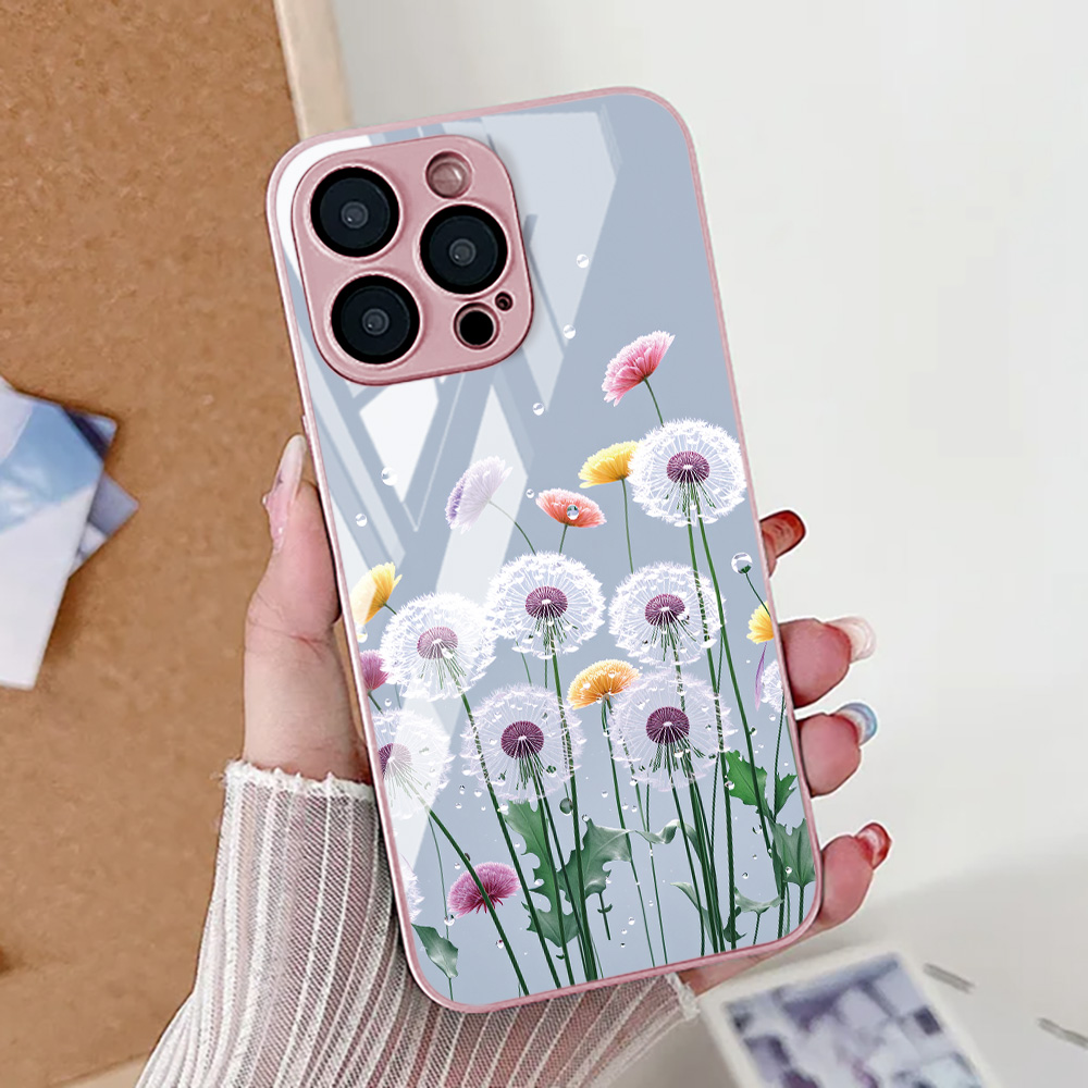 Lotus Flower Phone Case For iP - Tempered Glass Screen review and price