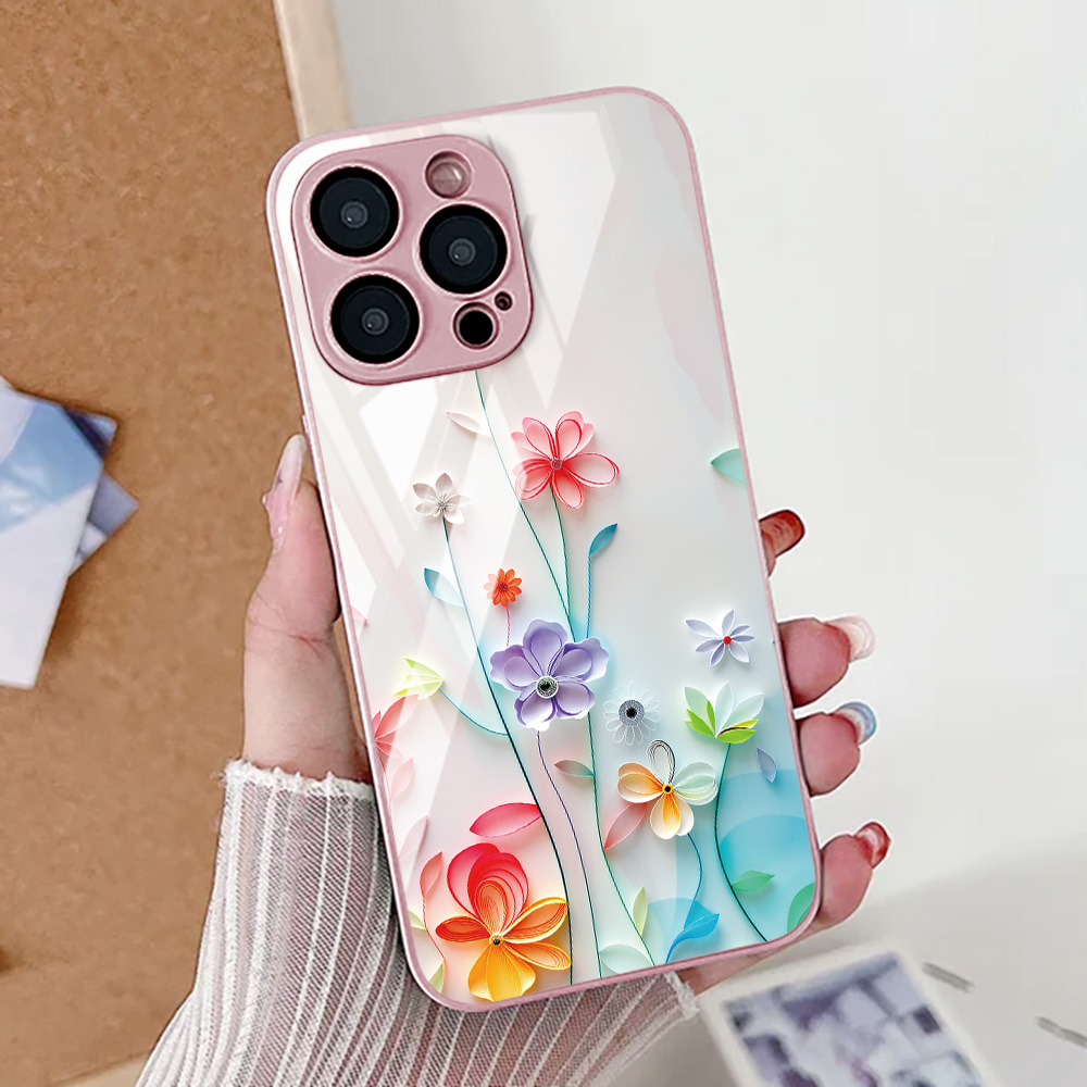 Lotus Flower Phone Case For iP - Tempered Glass Screen review and price