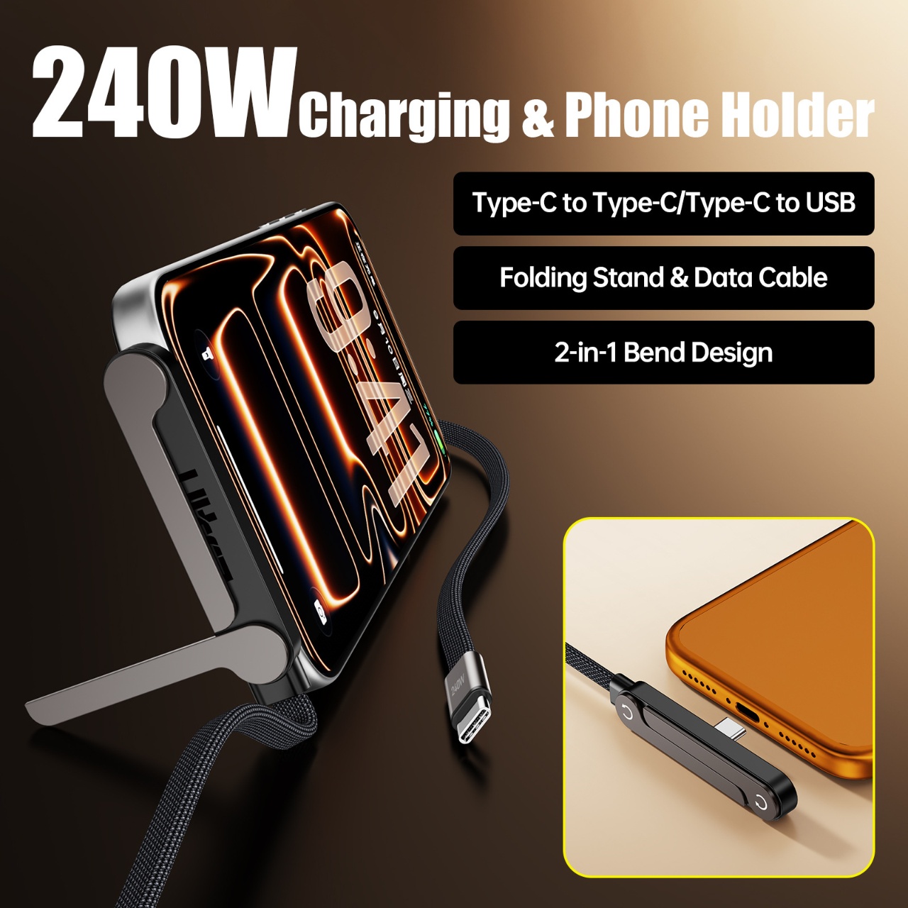 240W PD Fast Charging Type C t - Fast Charging Cable review and price